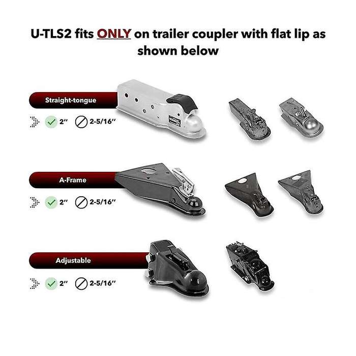 2 inch RV Lock/Trailer Coupler Lock/Boat Trailer Lock (Fits OnSpecific 2 Inches Coupler Only)