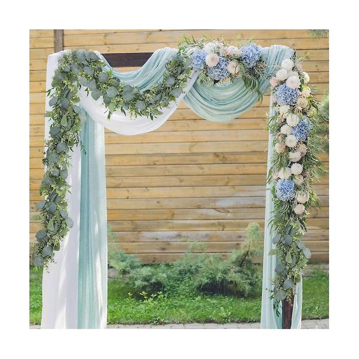 2 Pack 1.8m Artificial Eucalyptus Garland Garland Faker Silver Dollar Greenery Garland Vines Table