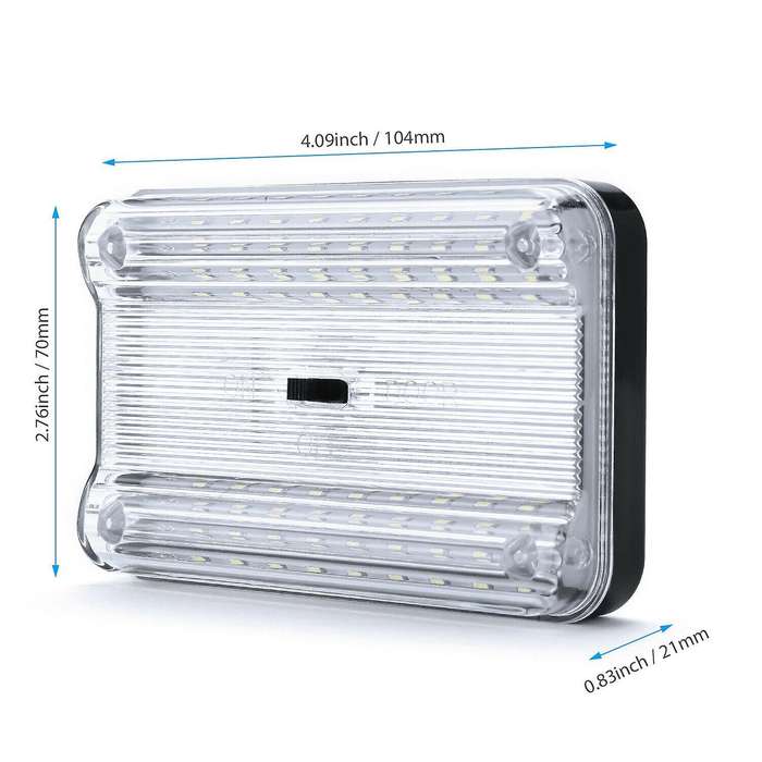 2 New 12V 36 LED Car Vehicle Interior Dome Roof Ceiling Reading Trunk Light Lamp