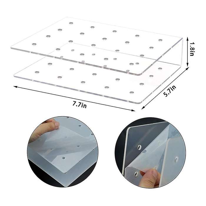 2 Pack Acrylic Lollipop Holder 20 Hole Cake Stand Display for Weddings Baby Showers Birthday Party