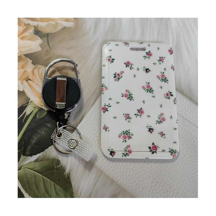 2 Pack Badge Holder and Heavy Duty Retractable Reel, ID Badge Holders with Retractable Clip for Nurs