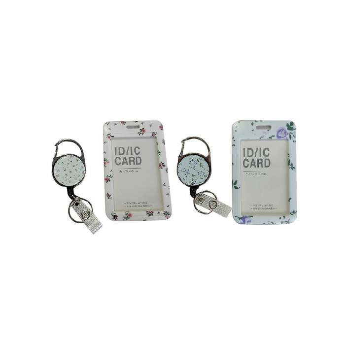 2 Pack Badge Holder and Heavy Duty Retractable Reel, ID Badge Holders with Retractable Clip for Nurs
