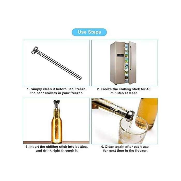 2 Pack Beer Chiller Stick for Bottles Beverage Cooler Cooling Sticks for Men Beer Chiller Sticks fo