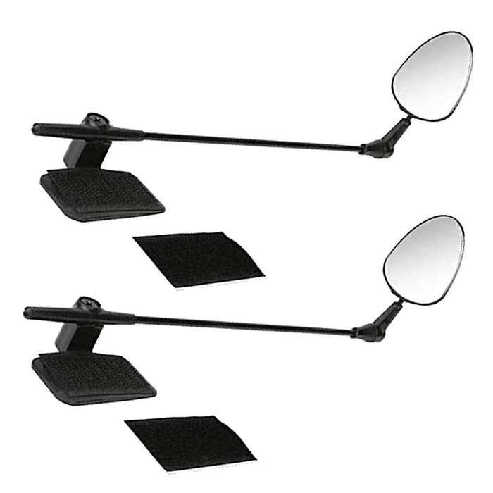 2 Pack Bike Helmet Mirror, Adjustable Bicycle Rear View Mirror Bike Mirror Lightweight for Cycling