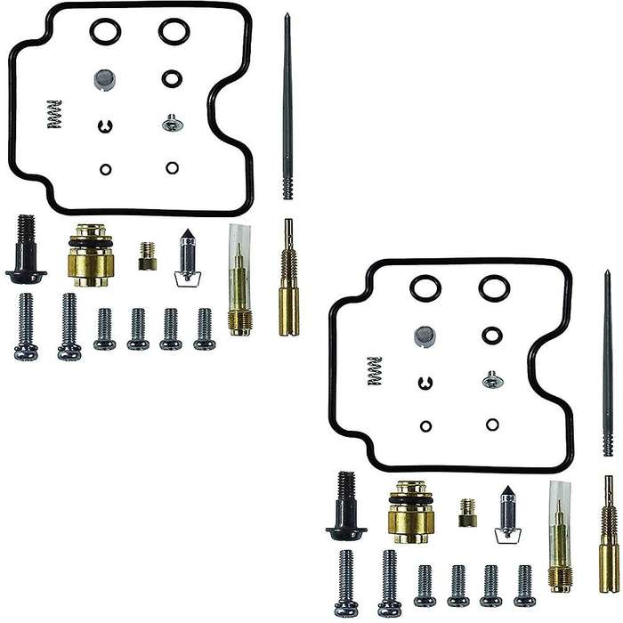 2 Pack Carburetor Rebuild Kits for V-Star 1100 XVS1100,XVS1100A, 1999-2005 Classic Custom