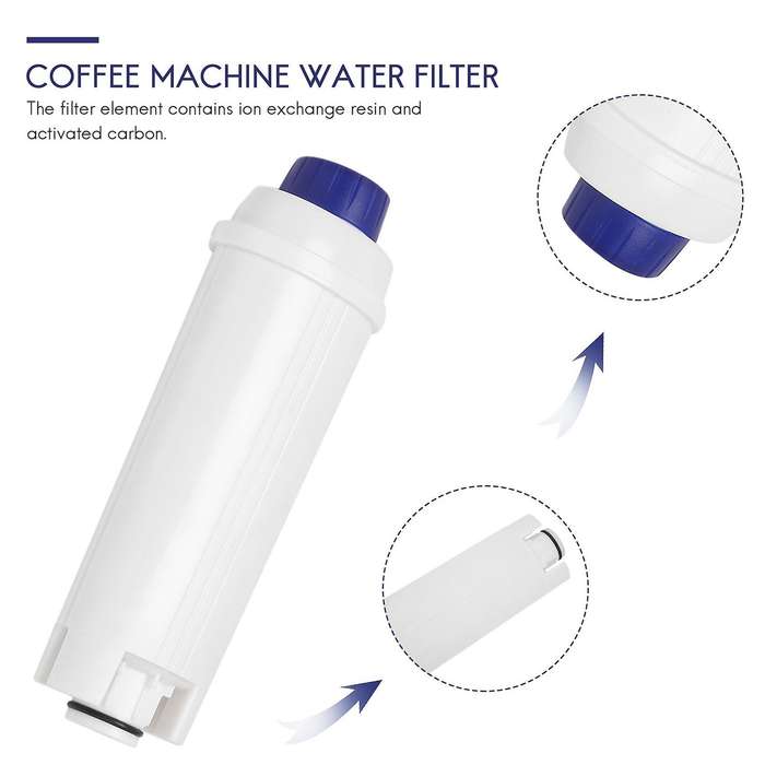 2 Pack of Coffee Machine Filter for DLSC002 ECAM, Esam, , BCO, with Activated Carbon Softener