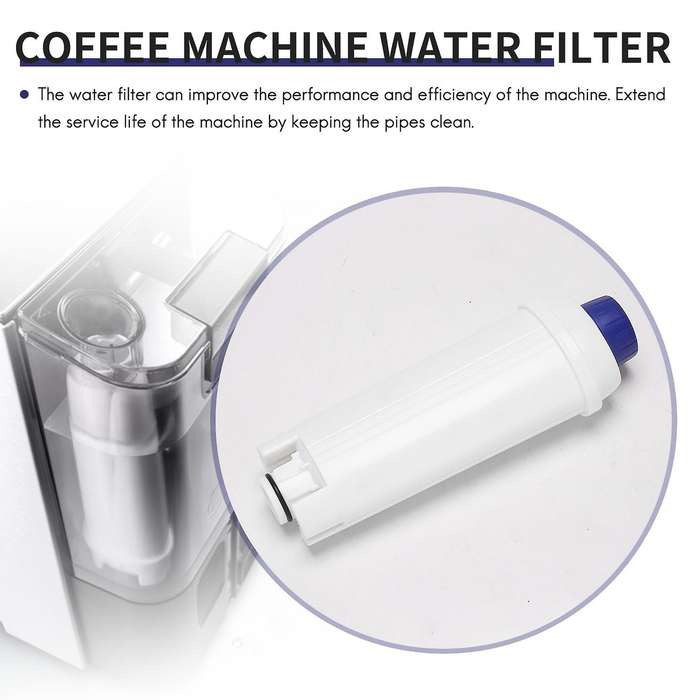 2 Pack of Coffee Machine Filter for DLSC002 ECAM, Esam, , BCO, with Activated Carbon Softener