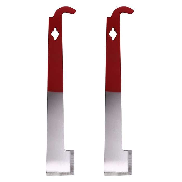 2 Pack Stainless Steel Beekeeping Hive Tool J Hook Bee Frame Lifter and Scraper Equipment for Beeke