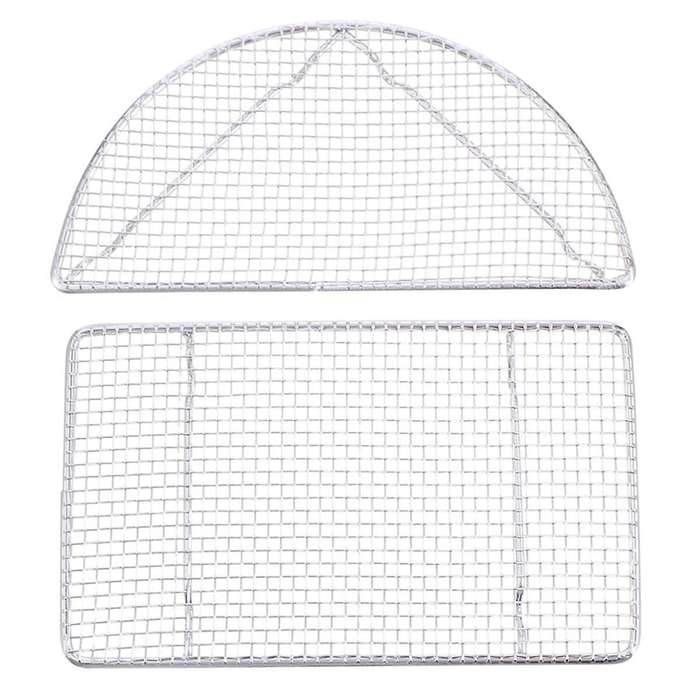 2 Pack Stainless Steel BBQ Mesh Outdoor BBQ Accessories BBQ Cooling Rack BBQ Mesh Mat BBQ Mesh