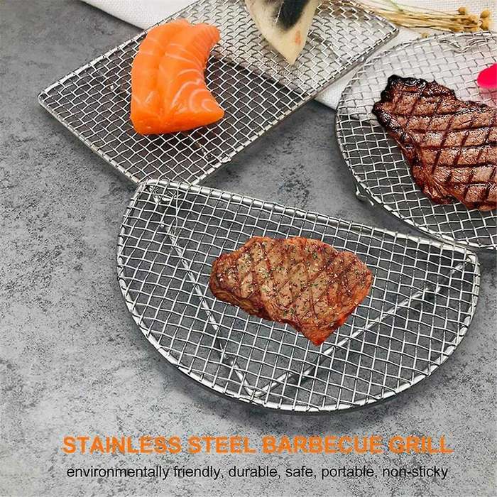 2 Pack Stainless Steel BBQ Mesh Outdoor BBQ Accessories BBQ Cooling Rack BBQ Mesh Mat BBQ Mesh