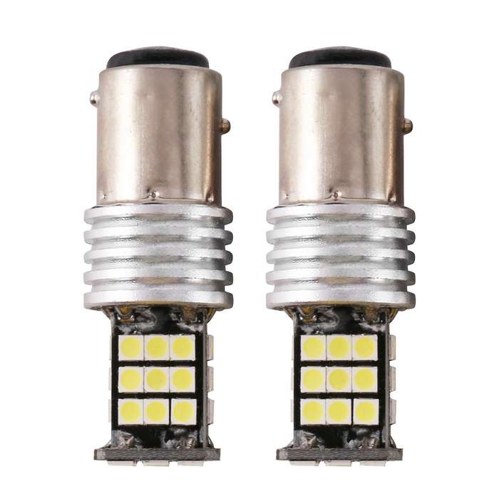 2 Pc Led Bulb Headlights 24Smd Car Reverse Bending Dance Lights Turn Signal Decoding Reversing Light