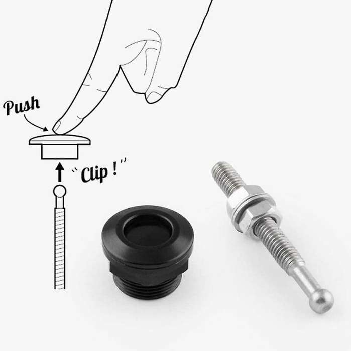2 Pcs 1.18 Inch Universal Quick Release Latch License Plate Lock for Auto Car Bumper Hood License Pl