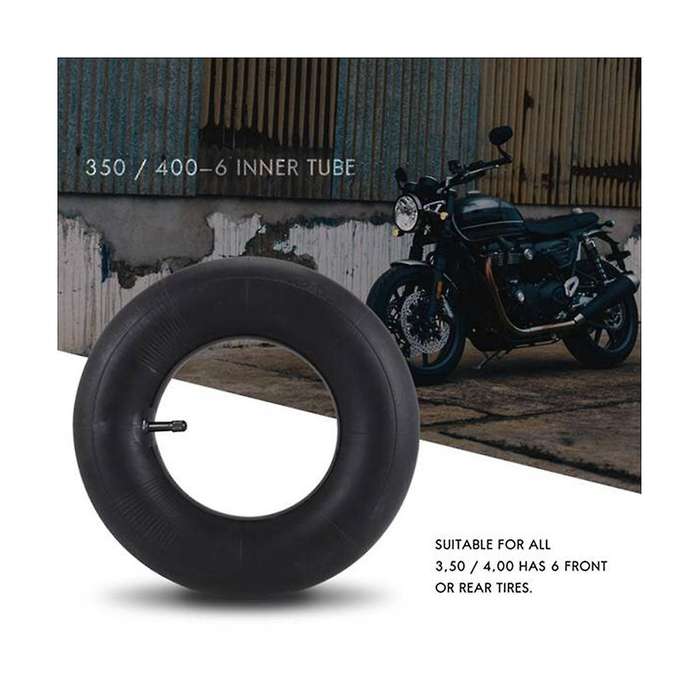 2 Pcs 3.50 / 4.00-6 Tire Tube Inner Tube Tire Wheel 350 / 400-6 Innertube Mini -rubber Valve 6