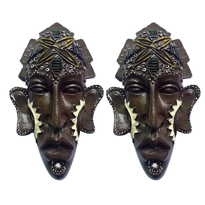 2 Pcs African Indigenous People Indonesia World Tourism Commemorative Refrigerator 3D Refrigerator M