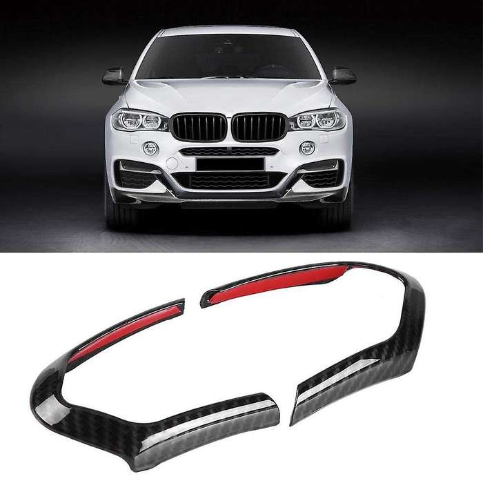 2 PCS Car Carbon Steering Wheel Key Trim Frame for F20 F22 F30 F32 F33 F33 F36 F06 F12 F13 X5 F15 X6