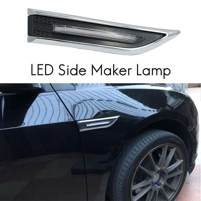 2 PCS Car Led Side Markers Lamp Turn Signal Lights for 2009-2015 (Emit Blue Light )
