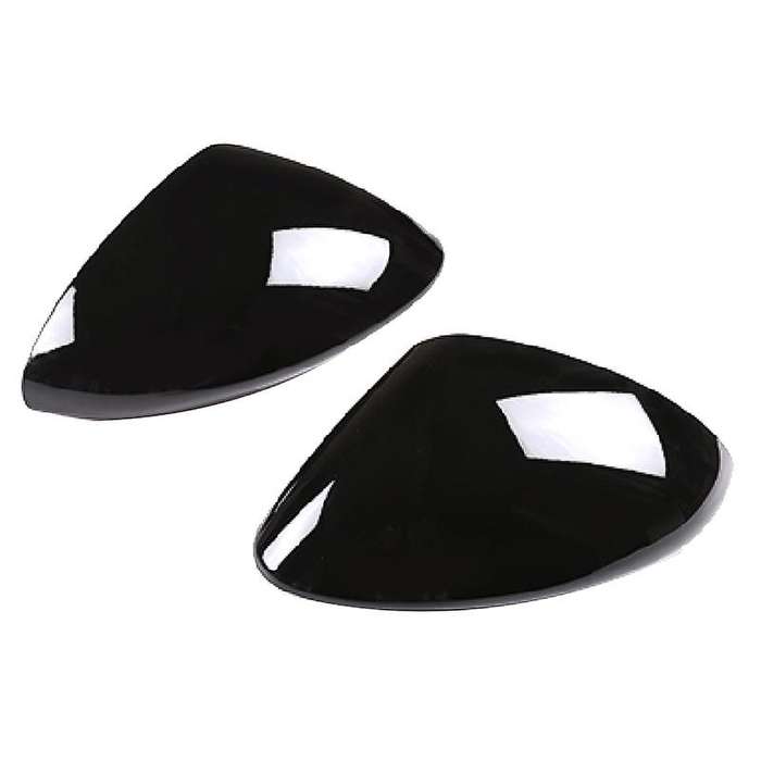 2 Pcs Glossy Black ABS for Stelvio 2017-2020 Rear View Mirror Cover Trim Car Accessories