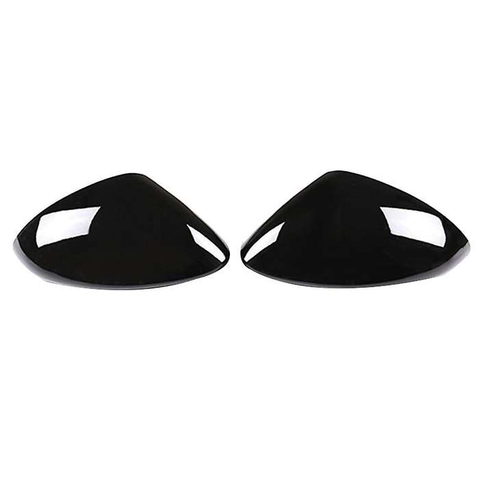 2 Pcs Glossy Black ABS for Stelvio 2017-2020 Rear View Mirror Cover Trim Car Accessories