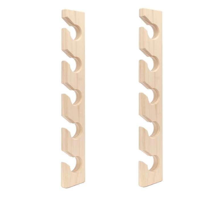 2 Pcs Hat Rack for Wall Wooden Baseball Caps Organizer Wall Mount Baseball Hat Holder Vertical Hat R