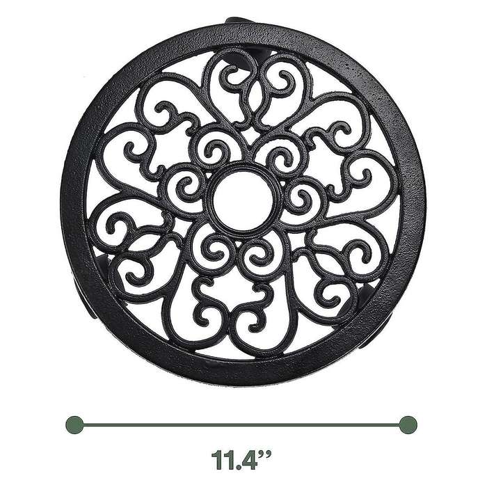 2 Pcs Plant Stand with Wheels -heavy-duty Rolling Plant - Base with Roller for Potted Plants and Flo