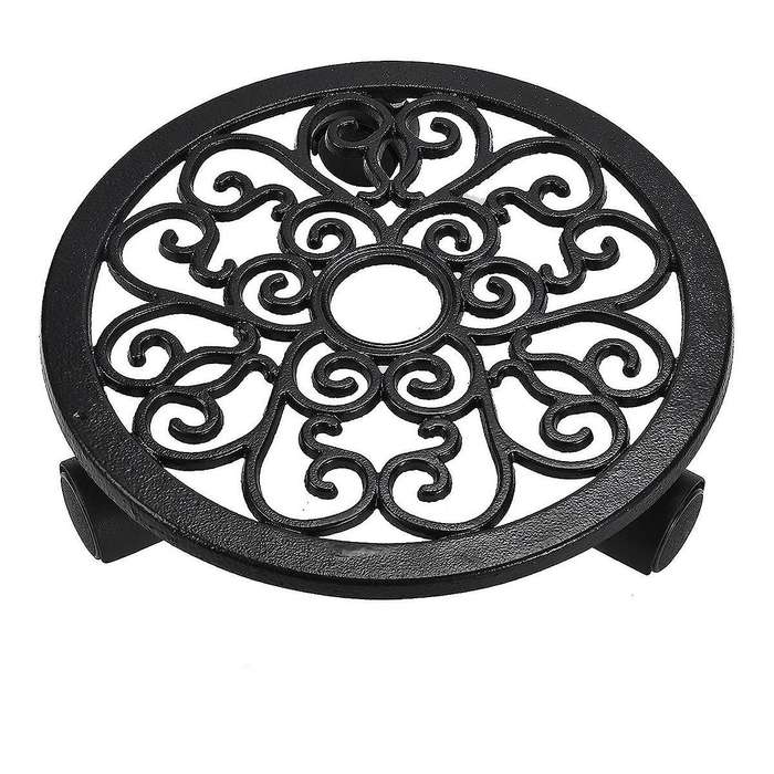 2 Pcs Plant Stand with Wheels -heavy-duty Rolling Plant - Base with Roller for Potted Plants and Flo