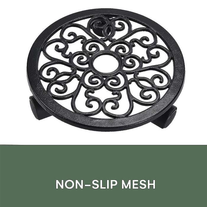 2 Pcs Plant Stand with Wheels -heavy-duty Rolling Plant - Base with Roller for Potted Plants and Flo