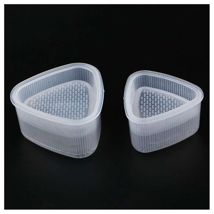 2 Pcs Triangular Form Sushi Mold Onigiri Rice Ball Frame Food Mould Decorating Tools