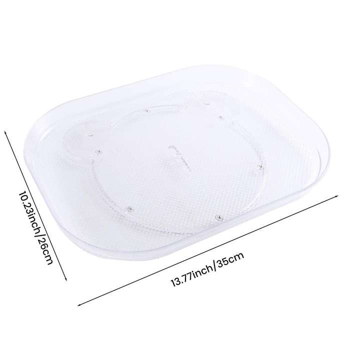 2 Pcs Turntable Storage Rack is Suitable for Refrigerators, Kitchens, Cabinets, Dining Tables and R