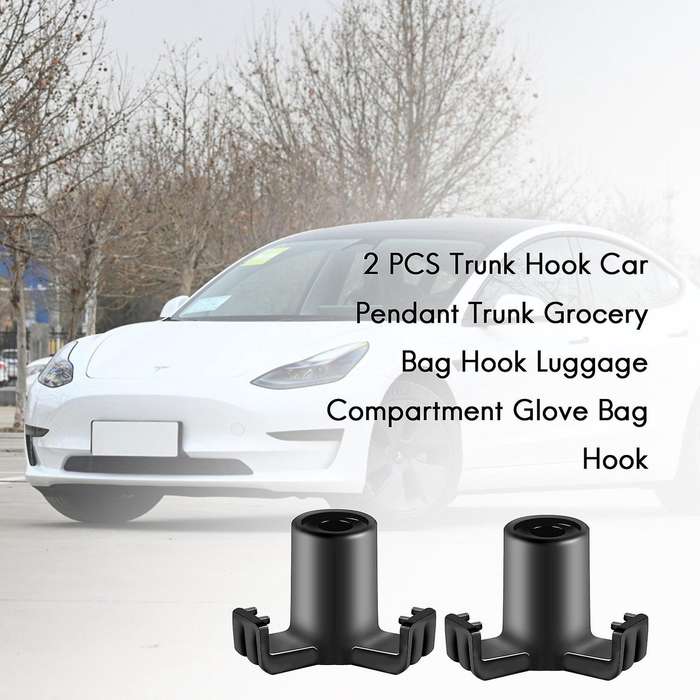 2 PCS Trunk Hook Car Pendant Trunk Grocery Bag Hook Luggage Compartment Glove Bag Hook for