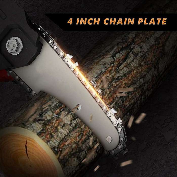2 Pieces 4 Inch Mini Chainsaw Guide Plate Replacement Guide Bar for 4 Inch Electric Chainsaw Parts