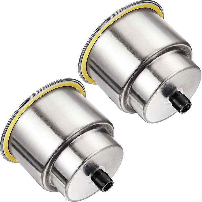 2 Pieces Stainless Steel Cup Drink Holder Boat Cup Drink Holder with Drain for Marine Boat Rv Car Tr