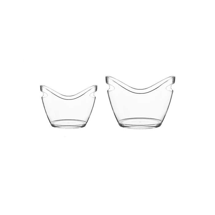 2 Pieces Of Transparent Ingot Ice Bucket Champagne Barrel Ktv Wine Barrel Beverage Cooler Beverage B