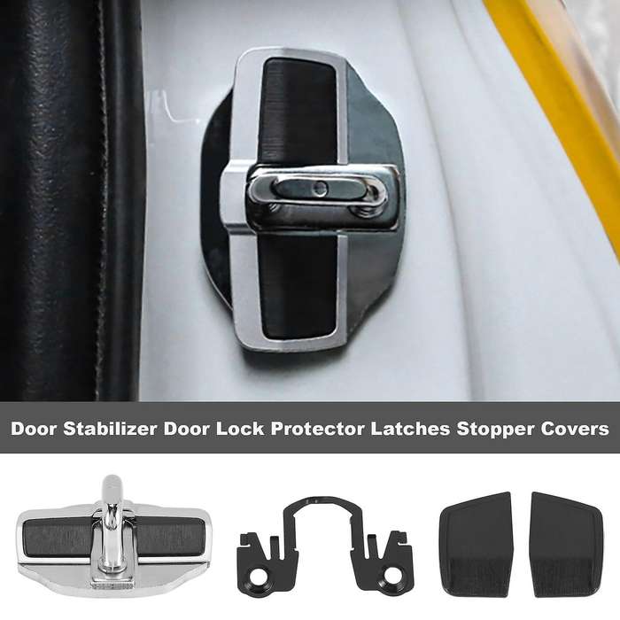 2 Set Door Stabilizer Door Lock Protector Latches Stopper Covers for Accord Odyssey