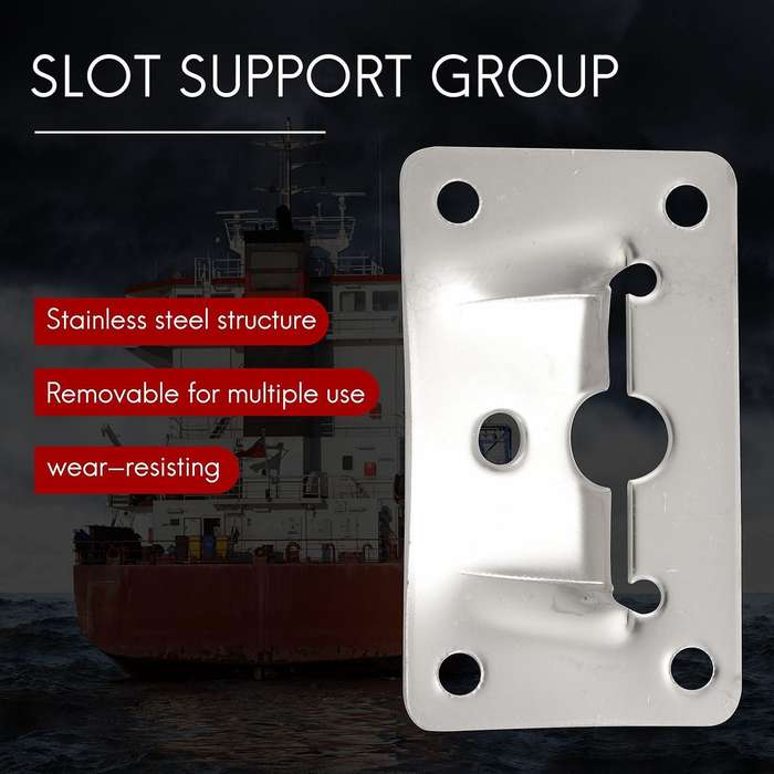 2 Set Marine Grade Stainless Steel Table Bracket Set Removable Multiple Usage for House Boat Marine