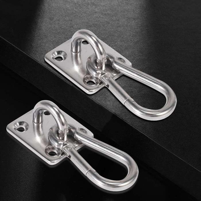 2 Sets Of Suspended Ceiling Wall Mount U-Shaped Hooks Stainless Steel Heavy Duty Multi-Function Hamm