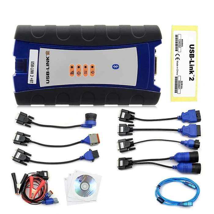 -2 Usb Link 2 125032 Truck Interface Diagnostics with Software Bluetooth for Heavy Duty Truck Scann