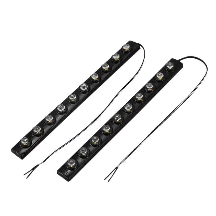 2 X 20w Daytime Running Lights Auto Drl Led Driving Lights 10 Cob Led Car Bulb 200lm Dc 12v (white