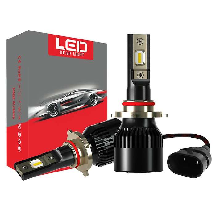 2 X 6000K H4 LED H7 H11 H8 HB4 H1 HB3 Auto 1905 Car Headlight Bulbs 60W 6000LM (9006/HB4)