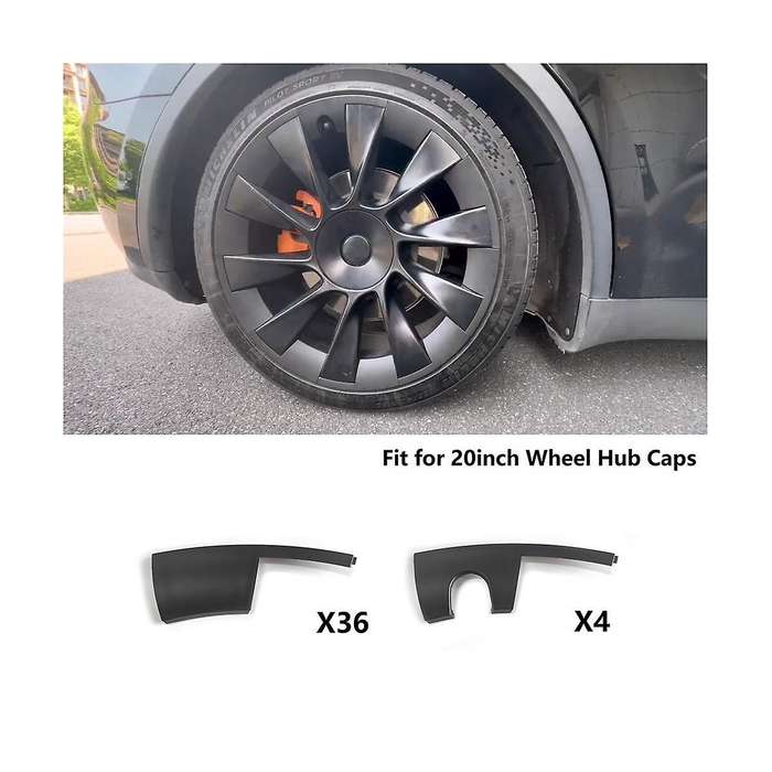 20 Inch Wheel Hub Cover Trim for Model Y Hubcaps Replacement Rim Protector Exterior Accessories ( B