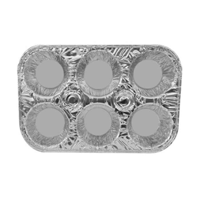 20 Pack 6-cup Aluminum Muffin Pans - Cupcake Aluminum Pans, Favorite Muffin Size for Baking Cupcake