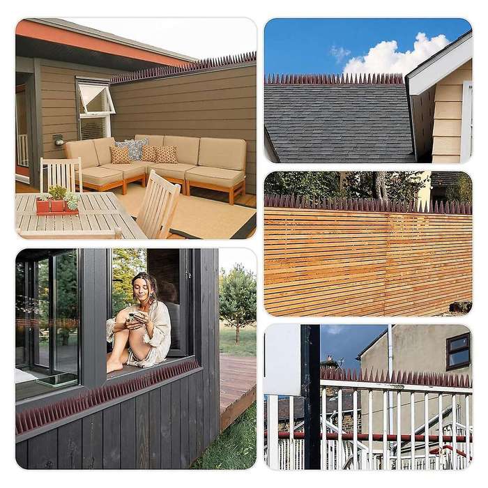 20 Pcs Bird Deterrent Spikes Birds Repellent Spikes for Outside to Keep Birds ,fence Spikes for Rai