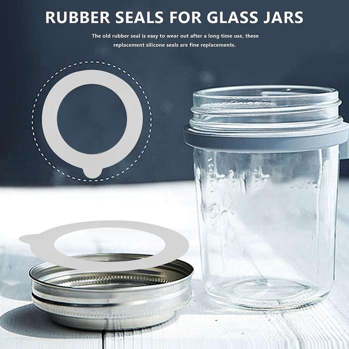 20 Pcs Silicone Replacement Gasket Seals,airtight Silicone Gasket Sealing Rings,fits Regular Mouth