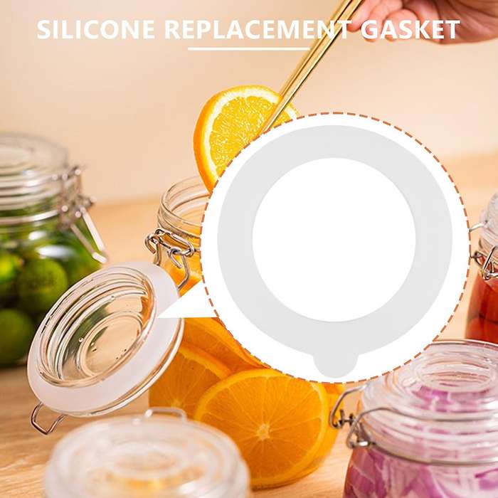 20 Pcs Silicone Replacement Gasket Seals,airtight Silicone Gasket Sealing Rings,fits Regular Mouth