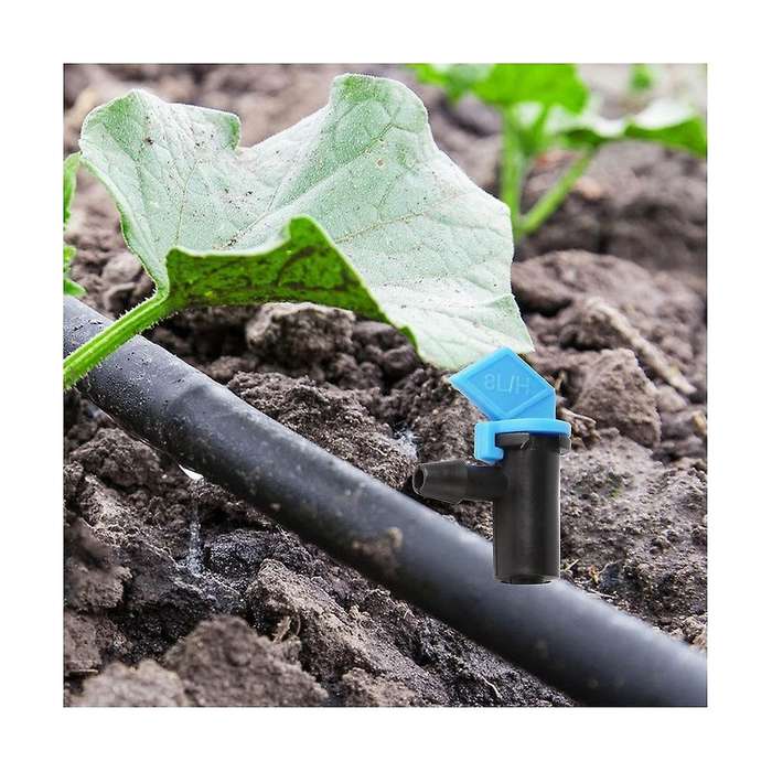 200 Pcs 2 Drip Irrigation Emitters, 8l/h Garden Flag Irrigation Dripper Inline Water Drippers Emitte