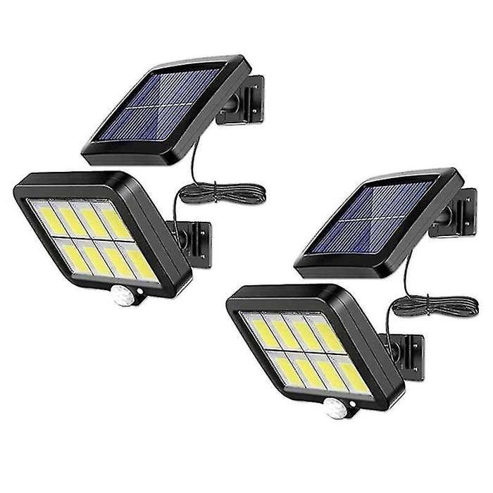 2000 Lumen 160 LEDs Solar Wall Lights IP65 Waterproof Wired Motion