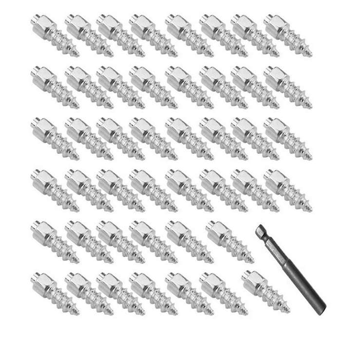 200PCS 9mm Tire Studs Carbide Screw Spikes Anti-Slip Anti-Ice for Car/SUV/ATV/UTV with Installation