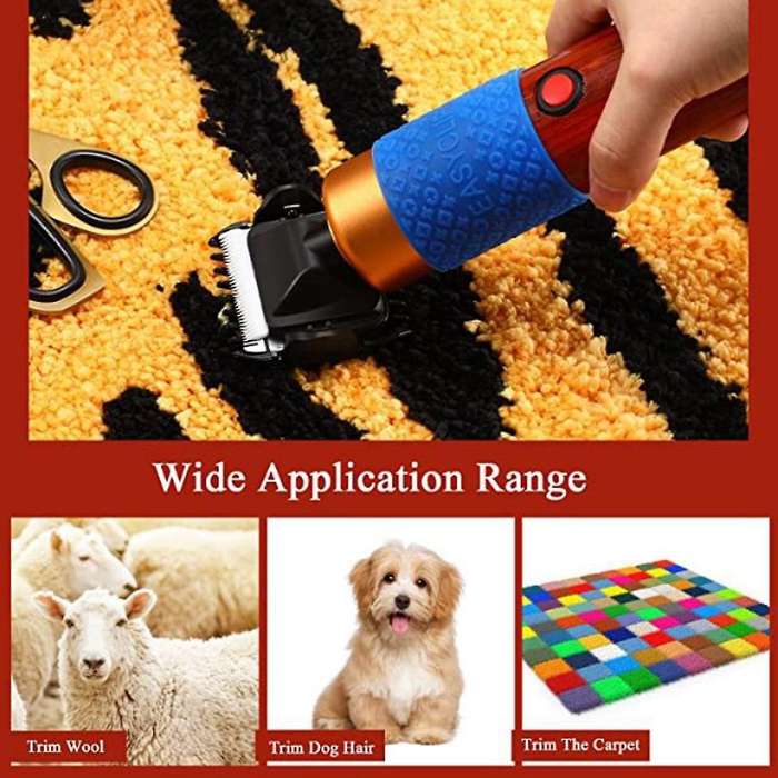 200W Rug Trimmer Machine Set DIY Scissors Carpet Cutting Scissors for Rugs/Cushion/Carpet EU Plug