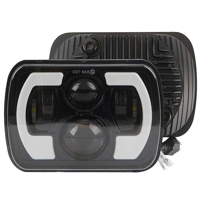 200W 7X6Inch 5X7Inch C-Shape LED Headlight Car Light for Wrangler YJ XJ Car Accessories