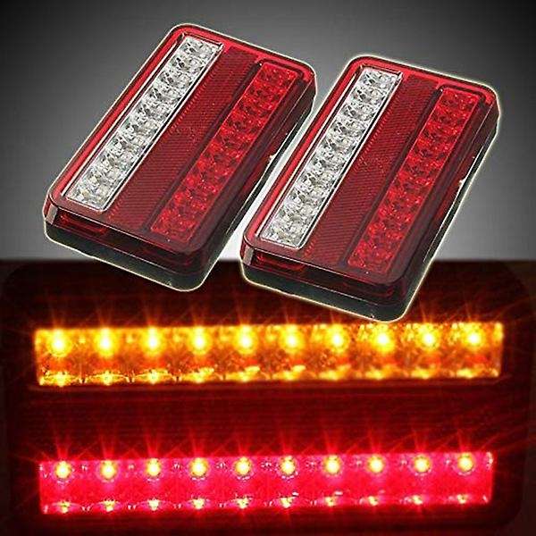 20Led Tail Light 12V Waterproof Turn Signal Truck Brake Brake Light for Cars,Trucks,Trailers,Campers