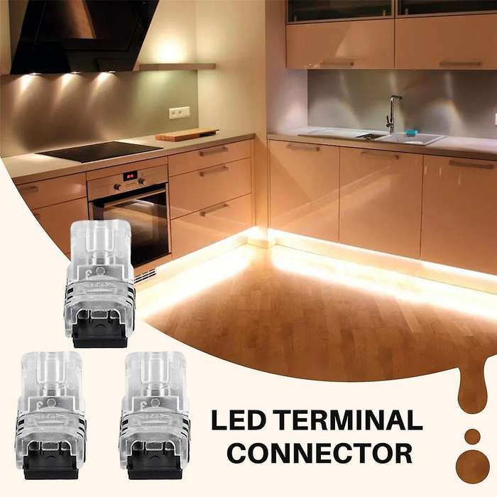 20PCS 2Pin LED Strip Connectors Waterproof 8mm LED Terminal Connector for LED Strip Light WS2811 WS2